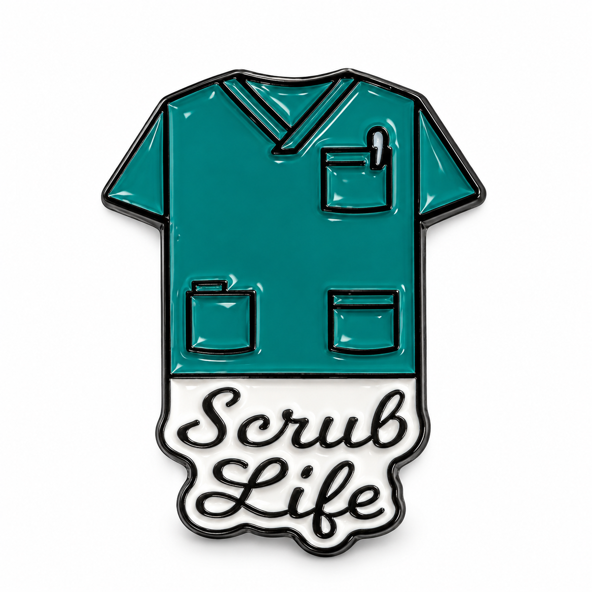 Scrub Life Uniform — Metal Phone Sticker