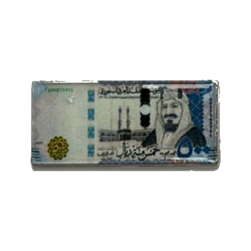 Saudi 500 Riyal — Metal Phone Sticker