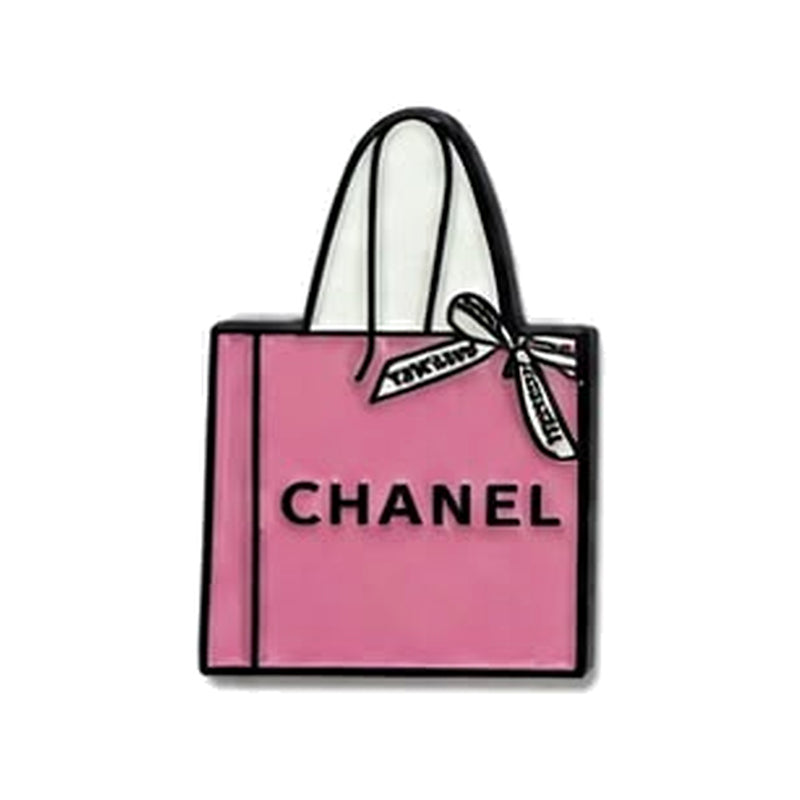 Chanel Pink Shopping Bag - Metal Sticker