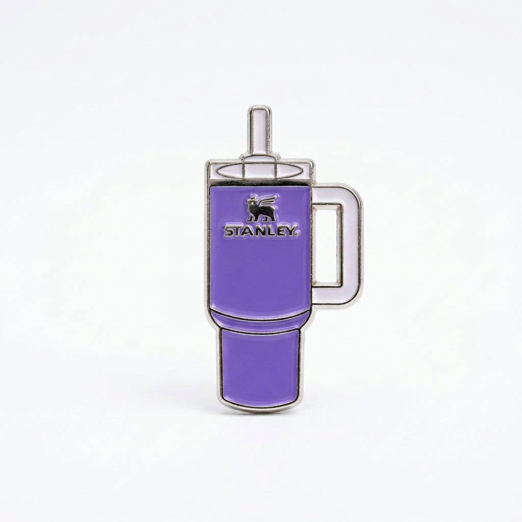 Purple Tumbler Cup - Metal Stickers