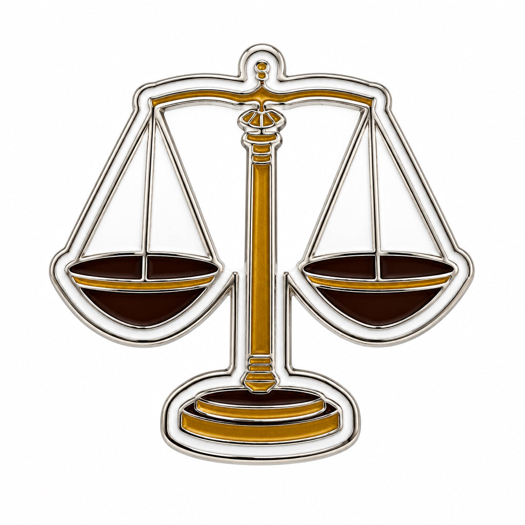 Balance Scale - Metal Stickers
