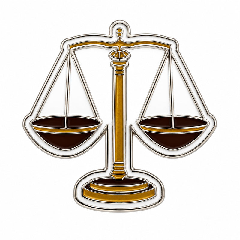 Balance Scale - Metal Stickers
