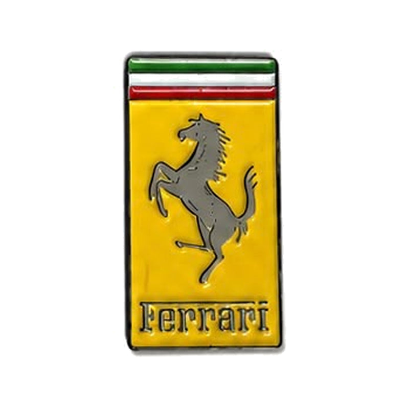 Ferrari Tricolour Badge - Metal Sticker