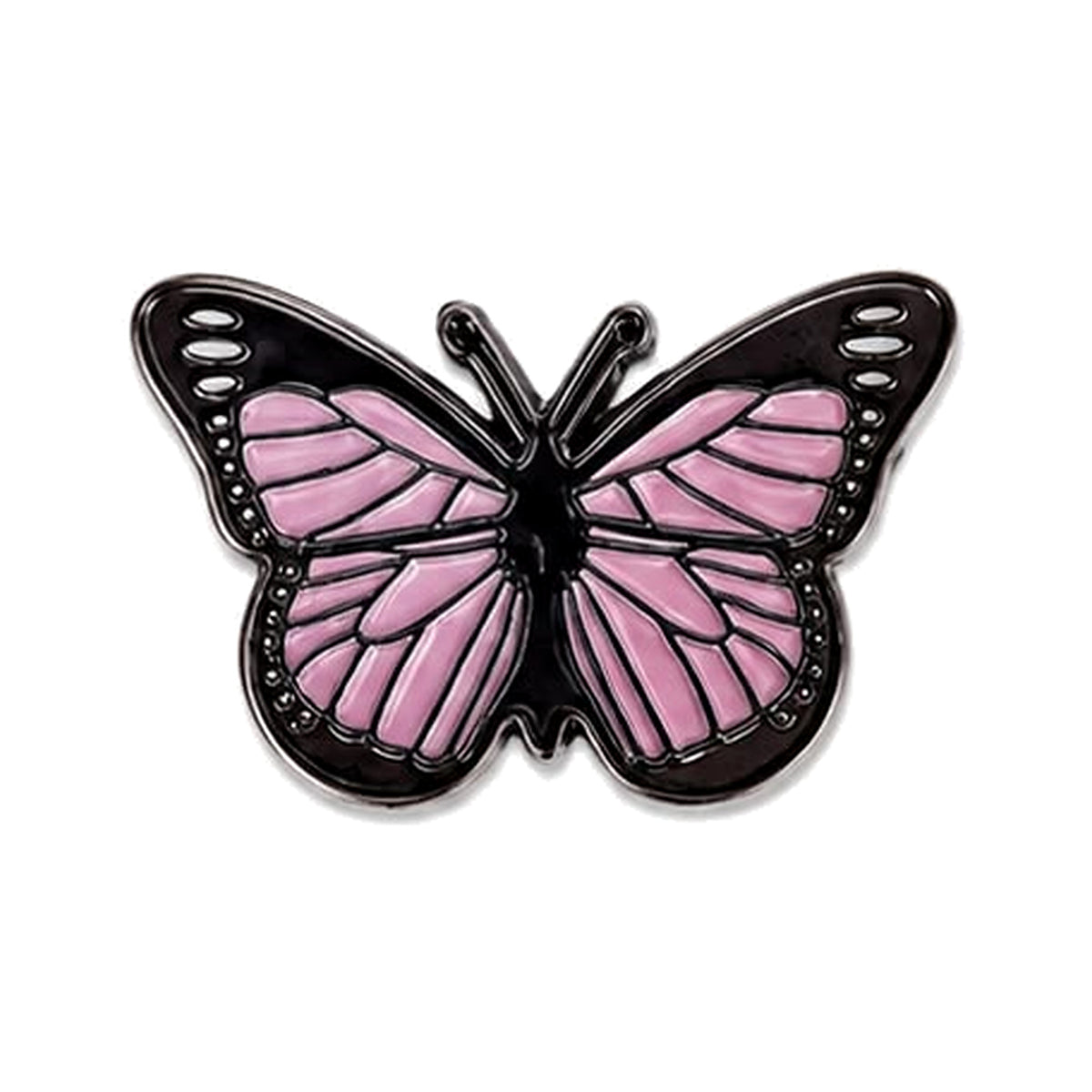 Pink Monarch Butterfly - Metal Sticker product image