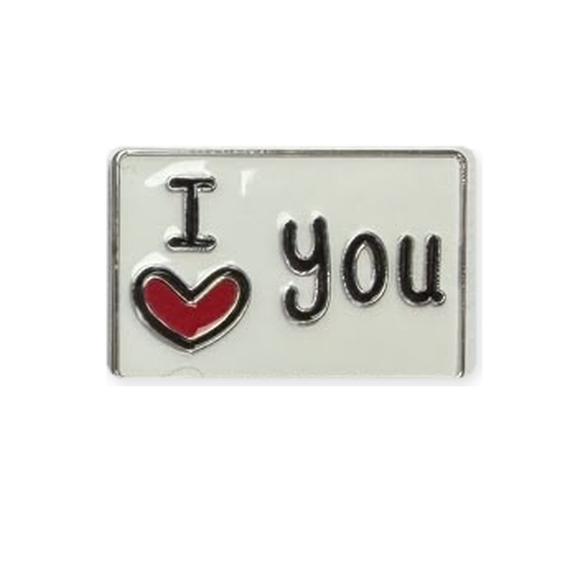I Love You Plaque metal sticker