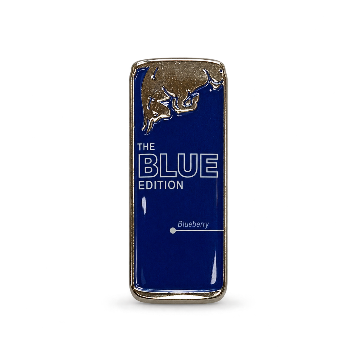 Blue Edition Energy Can — Metal Phone Sticker