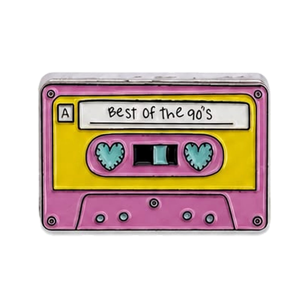 Best of the 90s Cassette - Metal Sticker product image