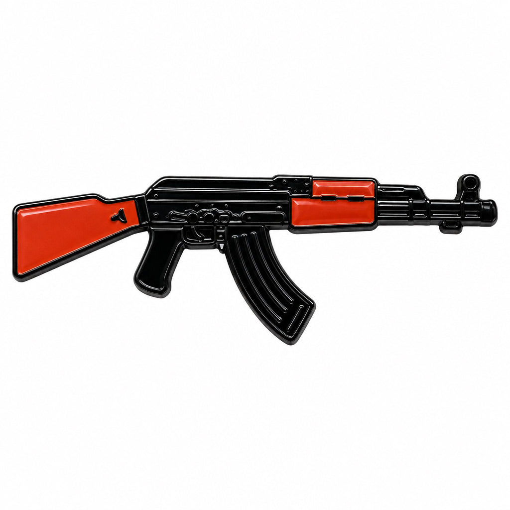 AK48 Rifle Gun - Metal Sticker