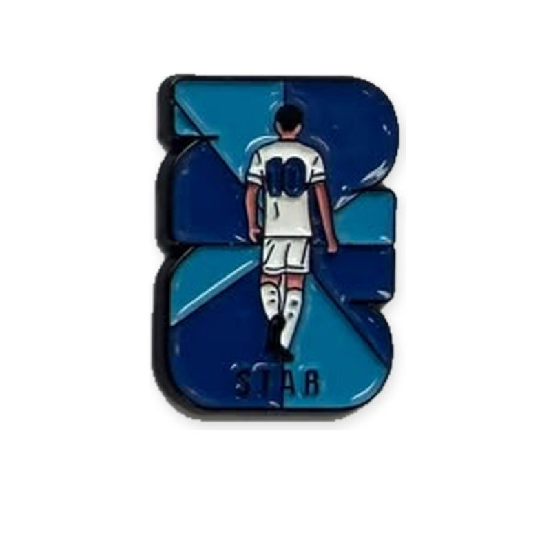 Football Star Number 10 - Metal Sticker