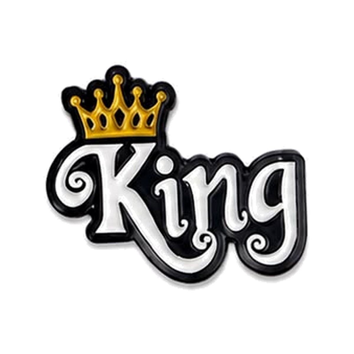King Crown Word - Metal Sticker product image