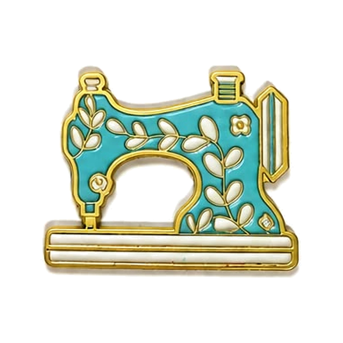 Floral Sewing Machine - Metal Sticker product image
