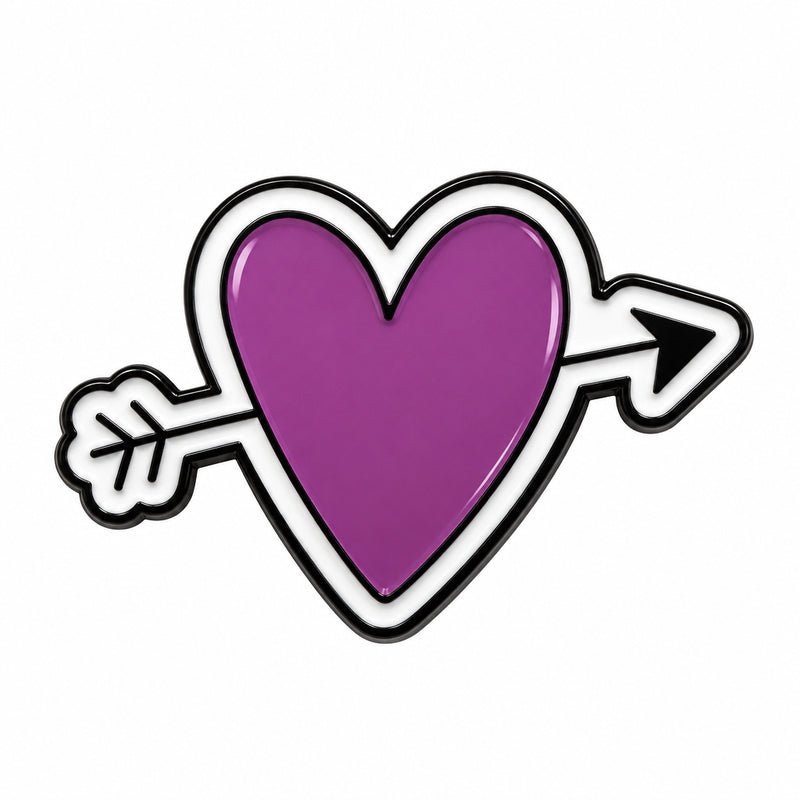 Heart Arrow - Metal Stickers