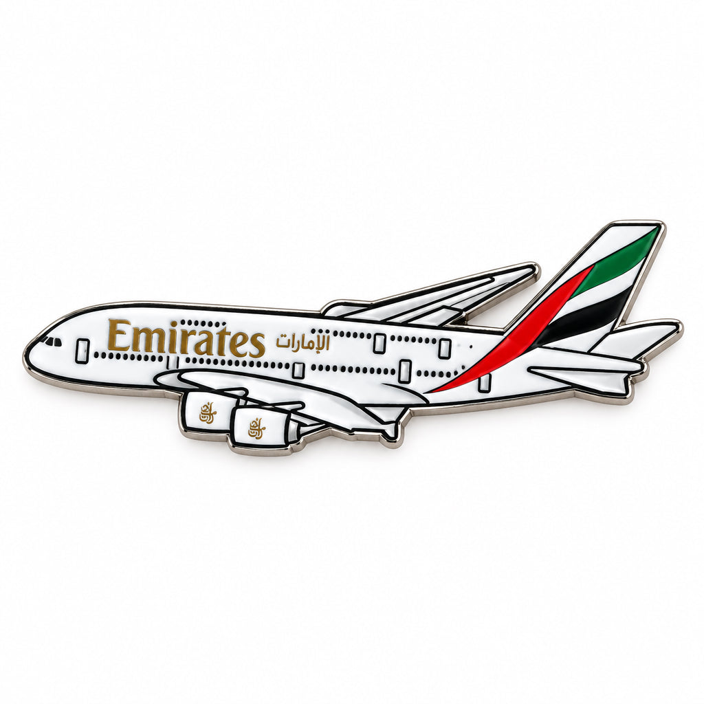 Emirates Air Bus A380 Airplane - Metal Sticker