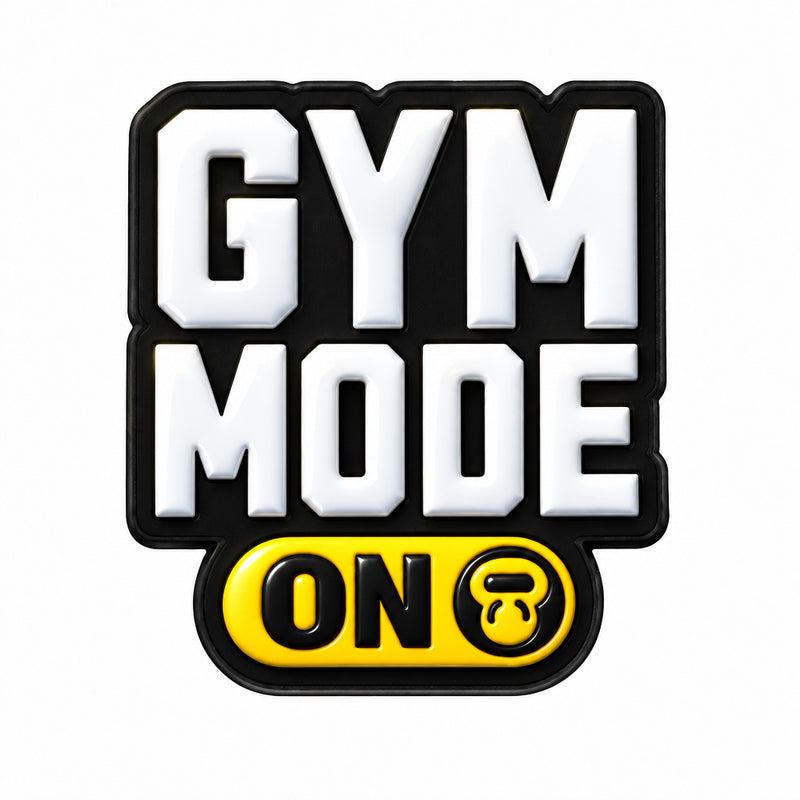Gym Mode On - Metal Stickers