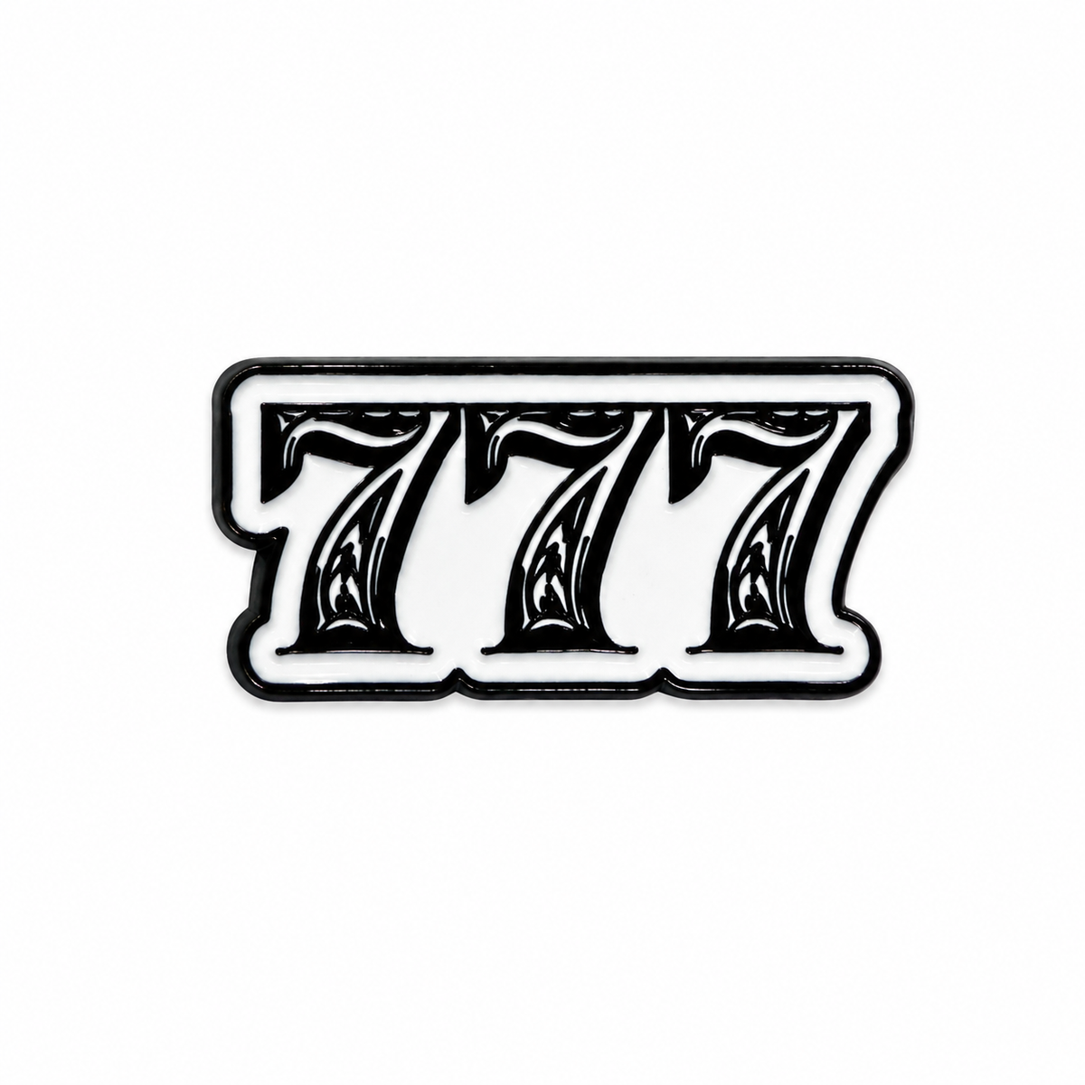 777 Lucky Number - Metal Sticker