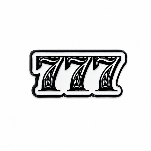 777 Lucky Number - Metal Sticker