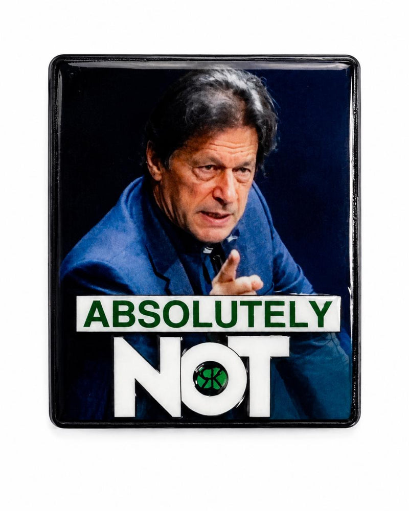 Absolutely Not Imran Khan - Metal Sticker
