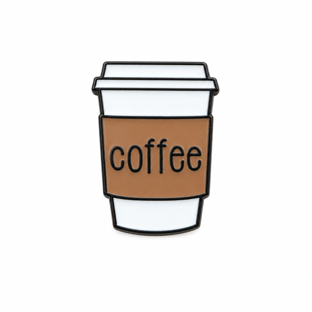 Coffee Cup White - Metal Sticker