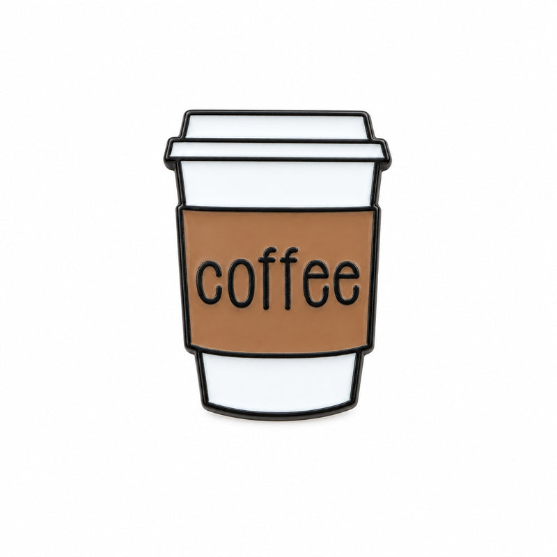 Coffee Cup White - Metal Sticker