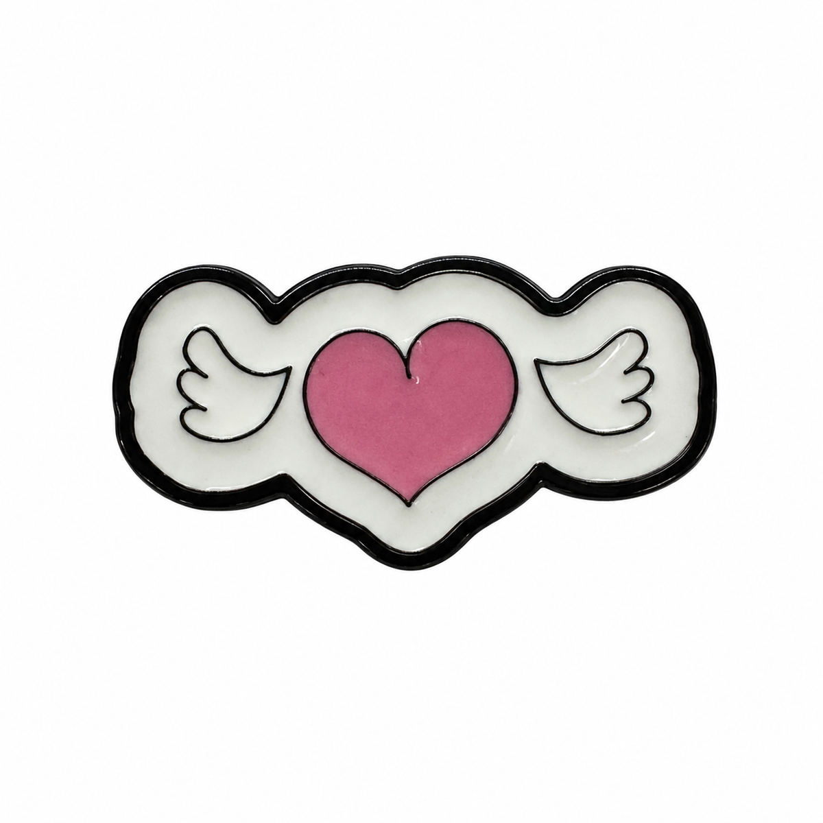 Winged Heart  - Metal Sticker