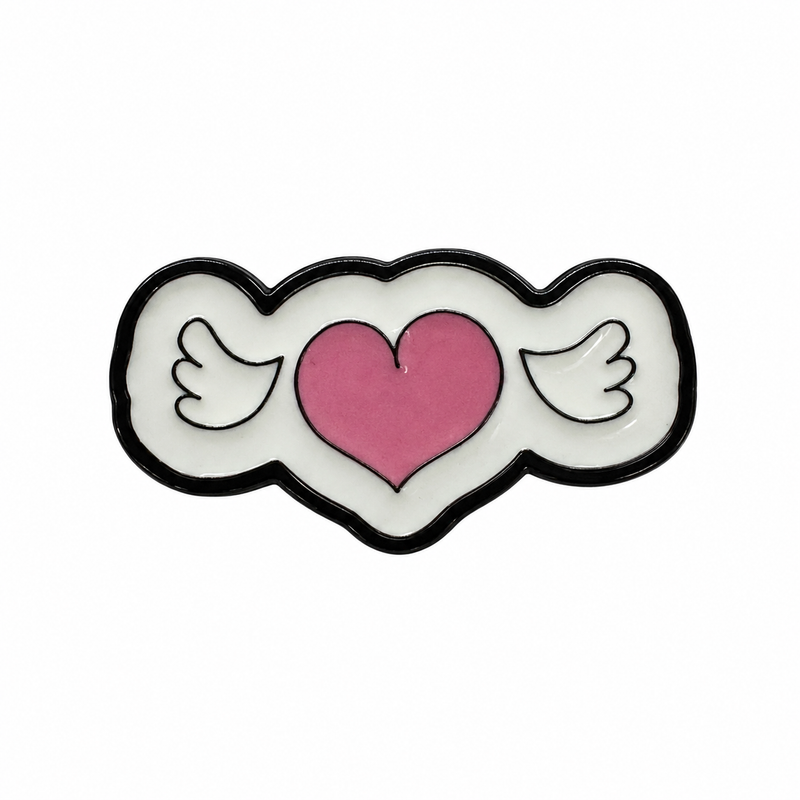 Winged Heart  - Metal Sticker
