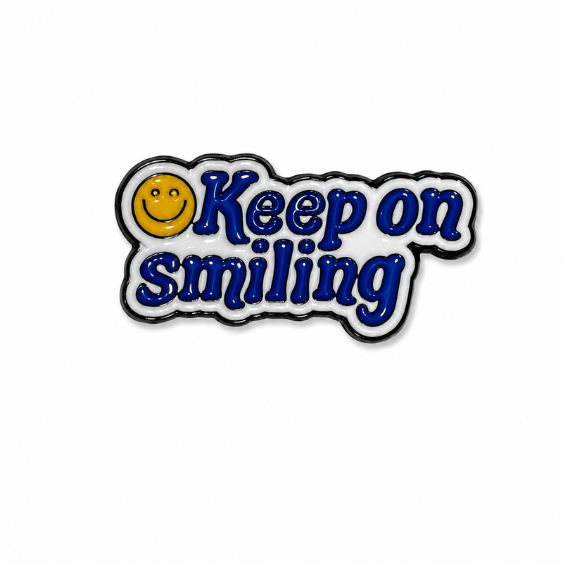 Keep On Smiling - Metal Sticker