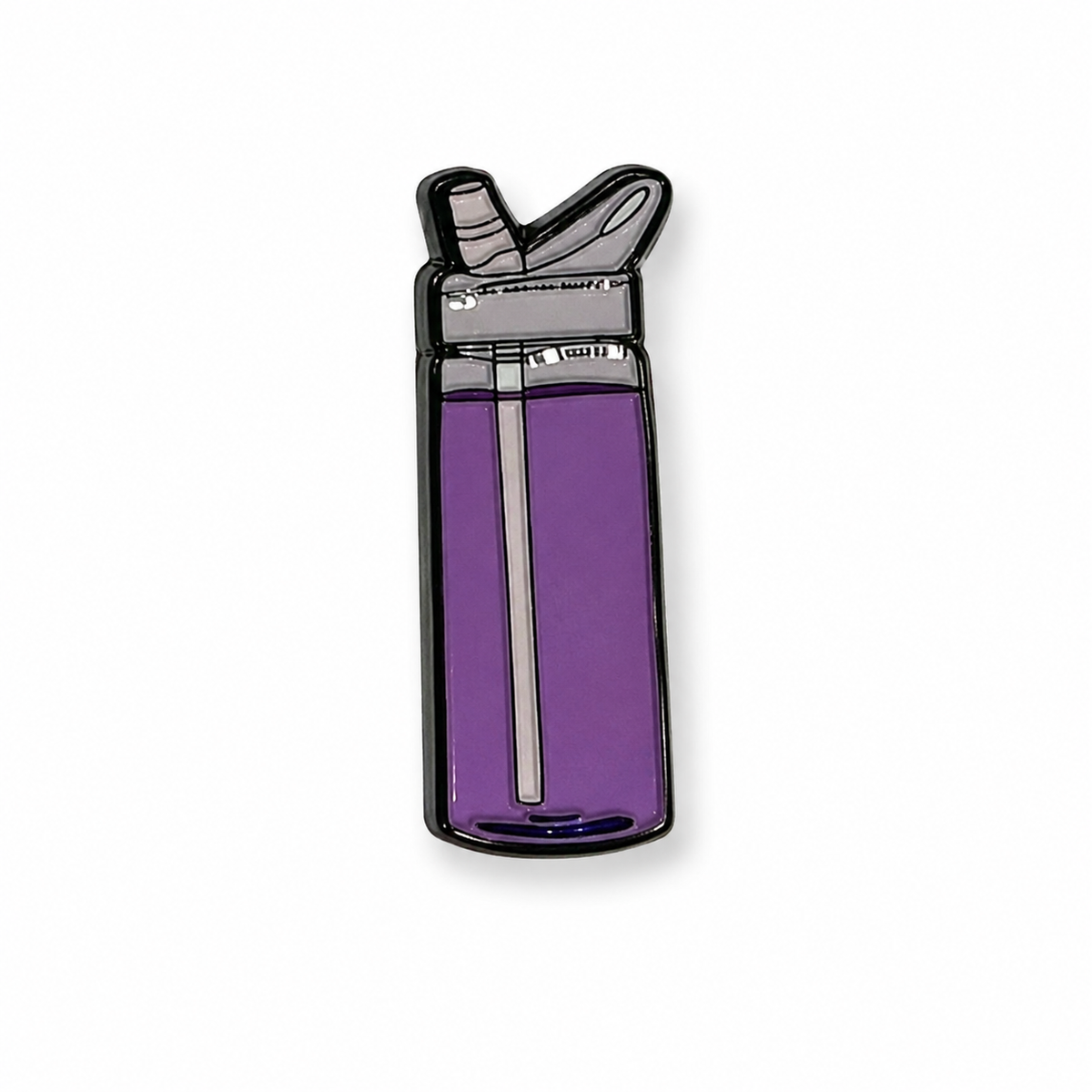 Purple Water Bottle - Metal Sticker
