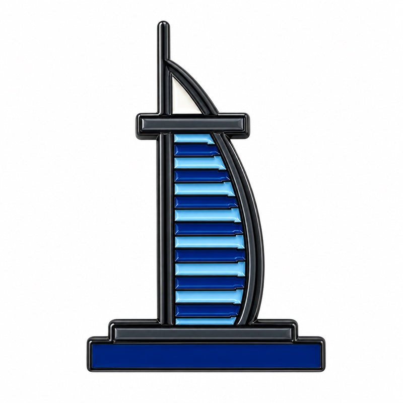 Burj Al Arab 7 Star Hotel Dubai - Metal Sticker