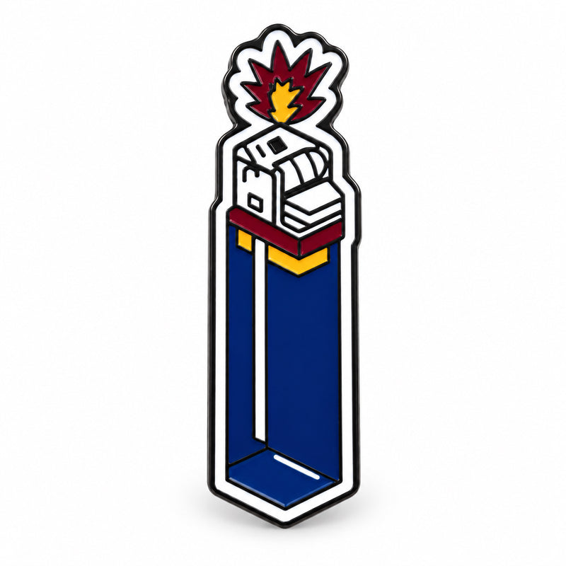 Blue Fire Lighter - Metal Stickers