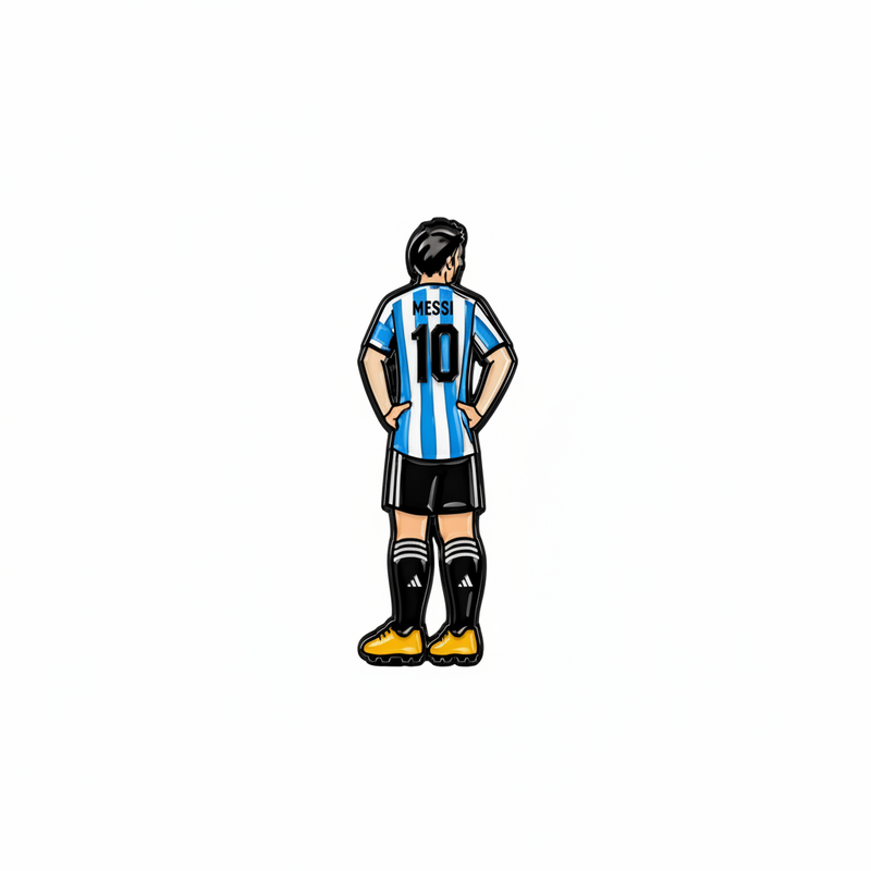 Argentina Football Legend Messi - Metal Sticker