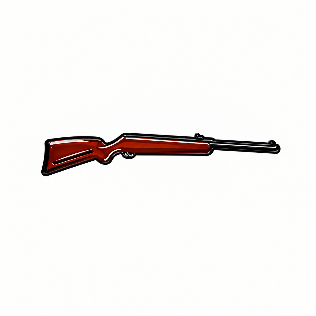 Brown Shotgun - Metal Sticker