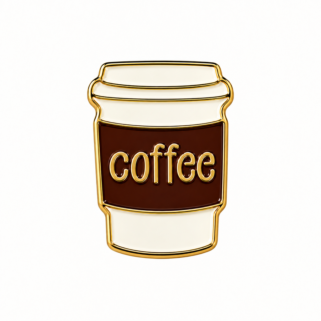 Coffee Cup - Metal Sticker