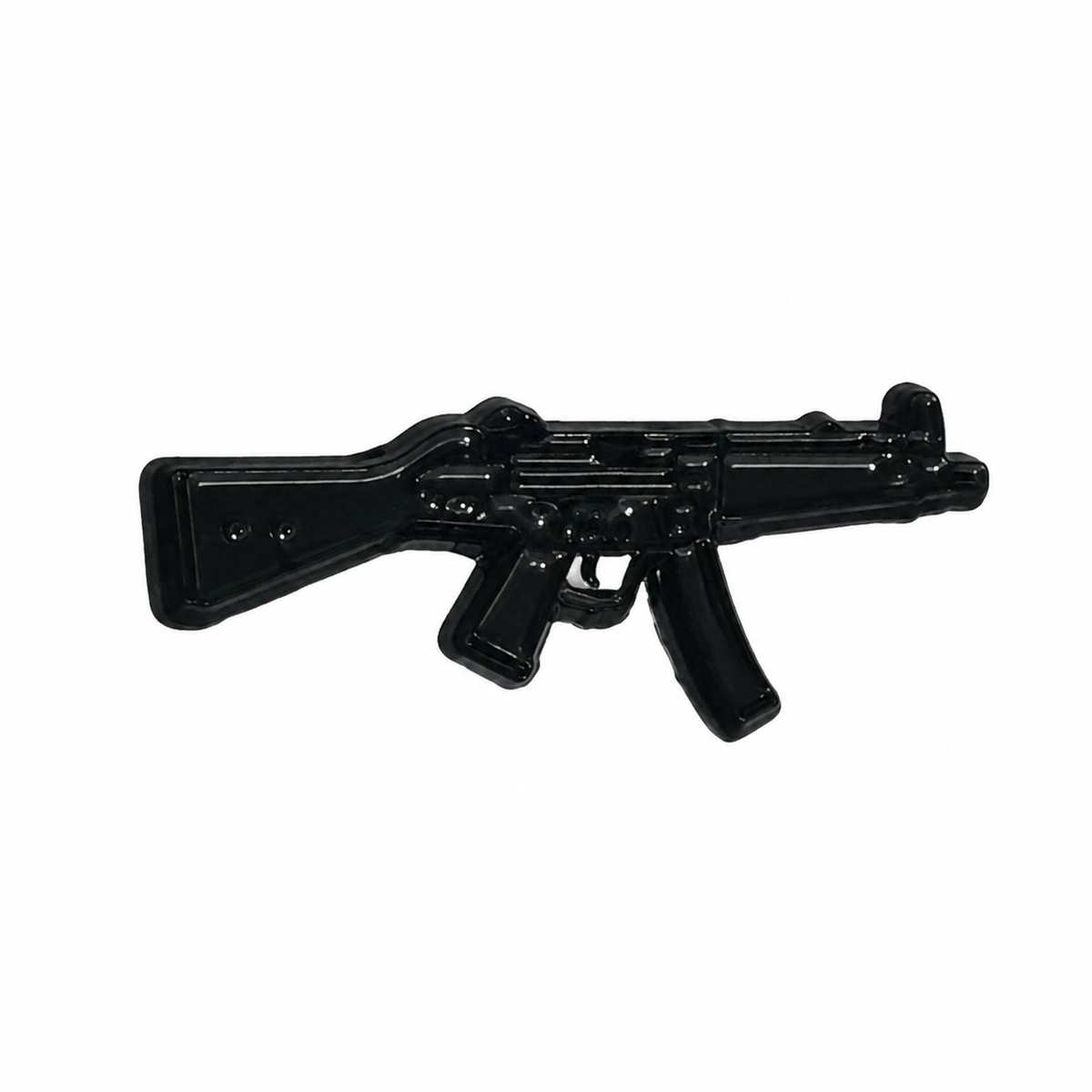 Black Assault Rifle - Metal Sticker