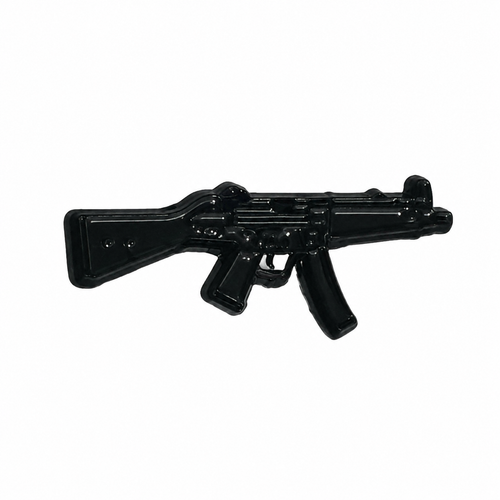 Black Assault Rifle - Metal Sticker