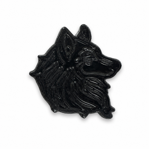 Black German Shepherd - Metal Sticker