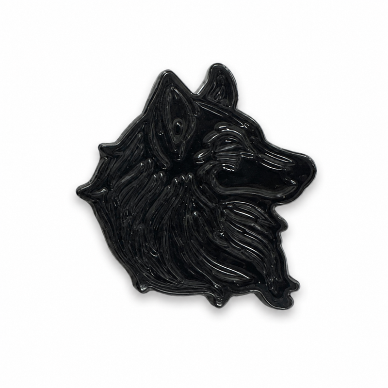 Black German Shepherd - Metal Sticker
