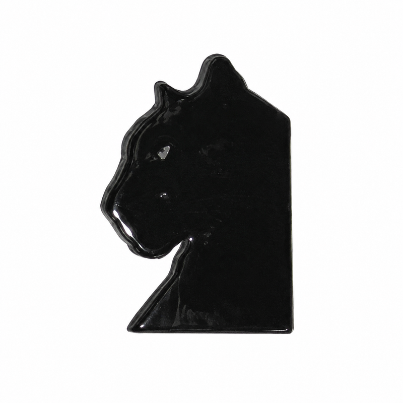 Black Panther Head - Metal Sticker