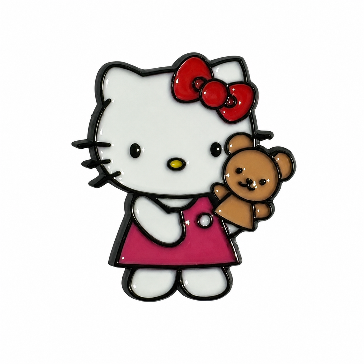 Hello Kitty Teddy Bear - Metal Sticker