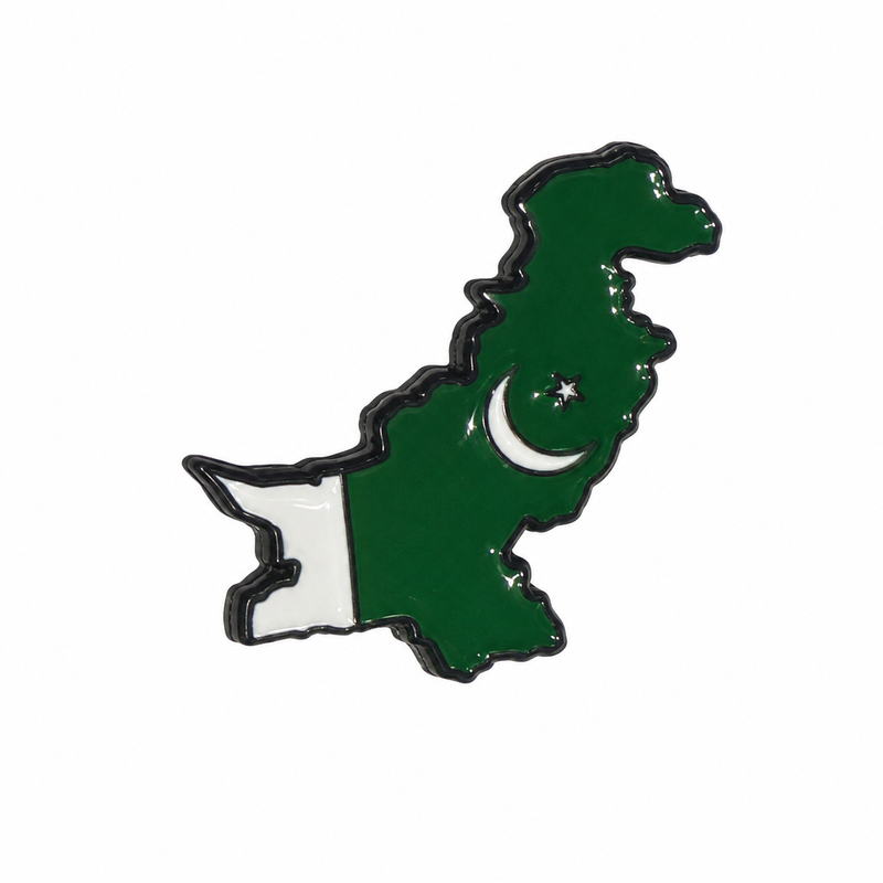 Pakistan Map - Metal Sticker