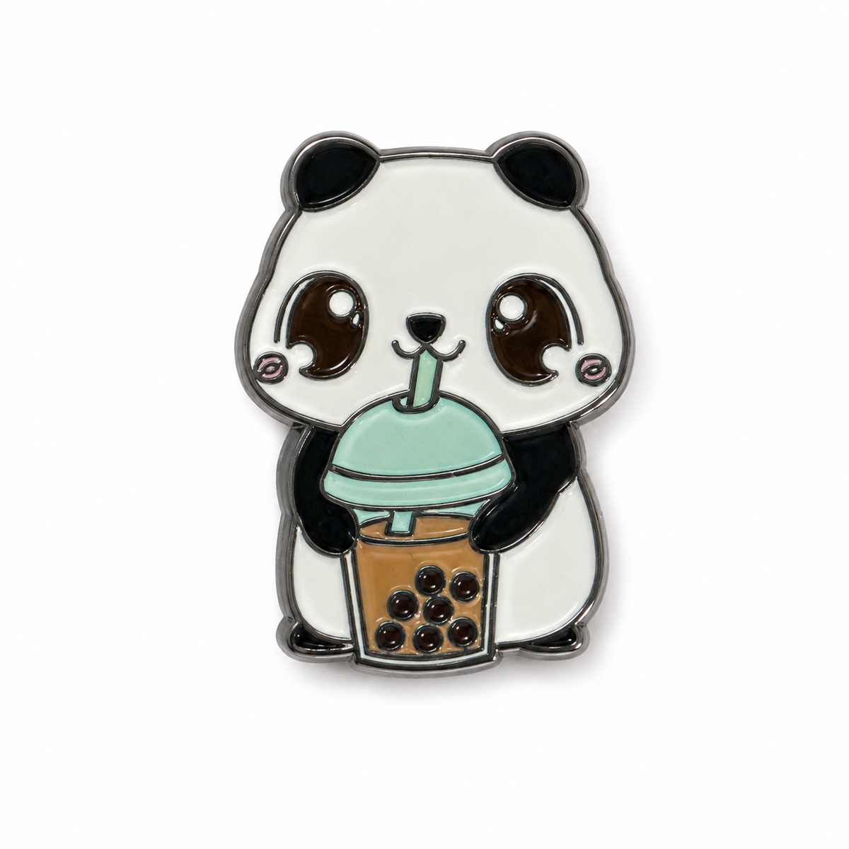 Panda Bubble Tea - Metal Sticker