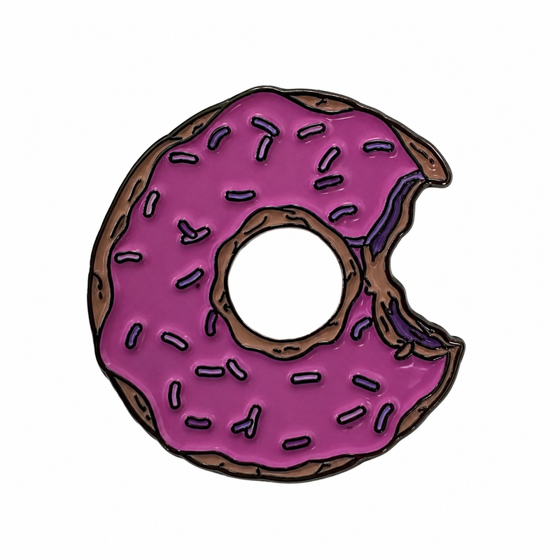 Pink Donut - Metal Sticker