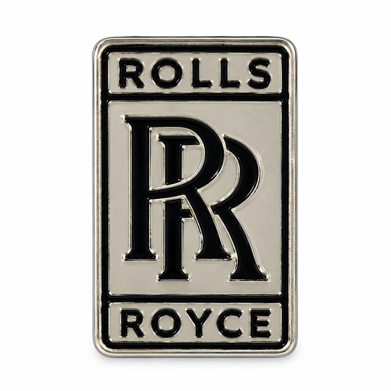 Rolls-Royce Badge — Metal Phone Sticker