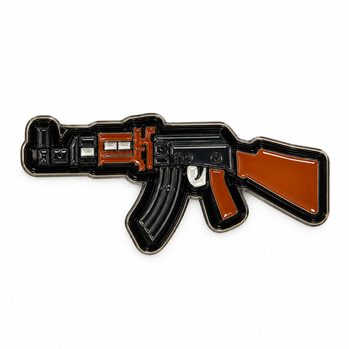Black Brown Rifle — Metal Phone Sticker