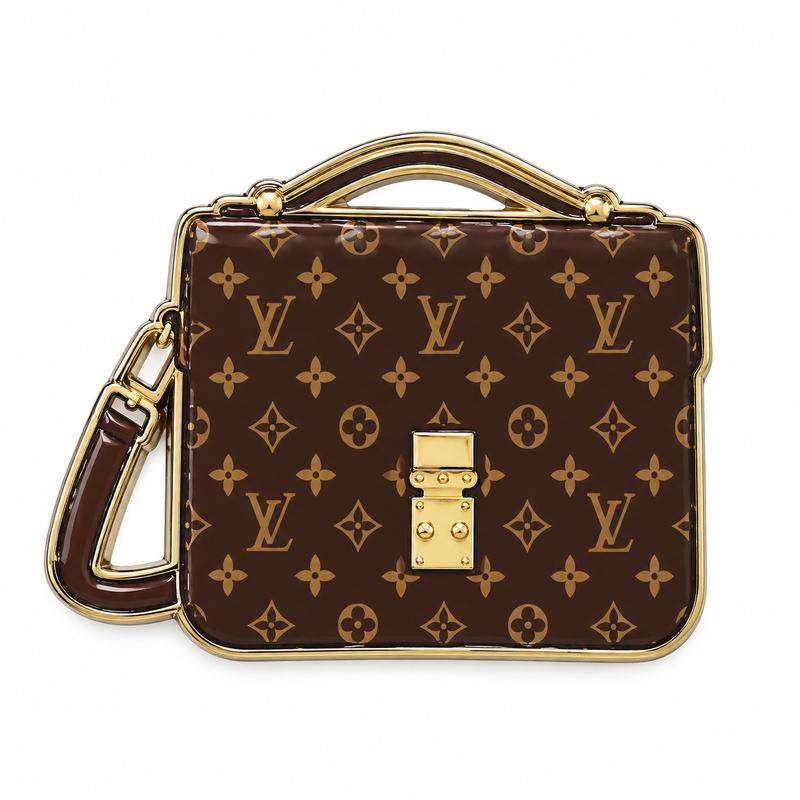 Brown Monogram Bag Classic — Metal Phone Sticker