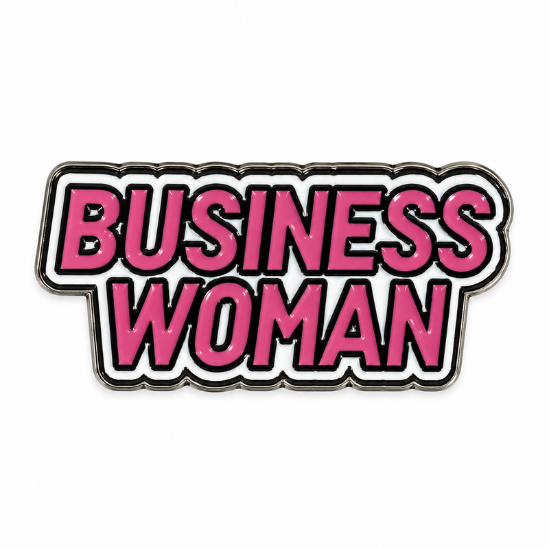 Business Woman — Metal Phone Sticker