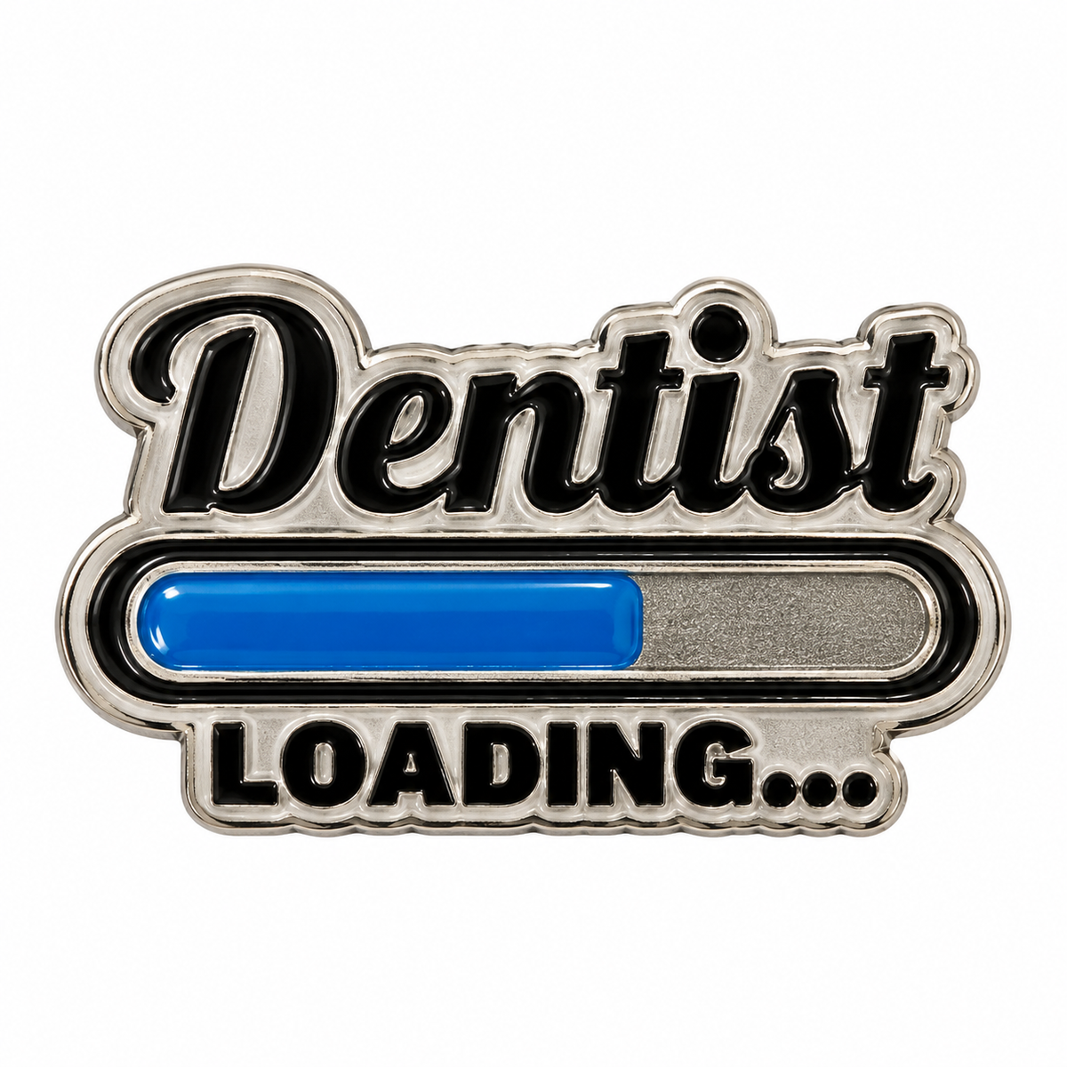 Dentist Loading — Metal Phone Sticker