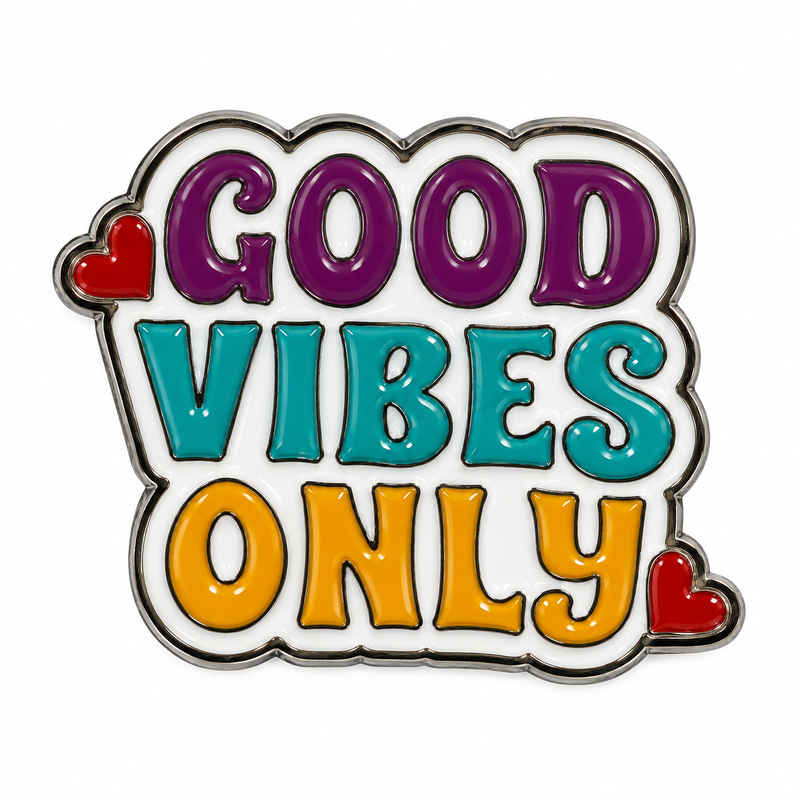 Good Vibes Only — Metal Phone Sticker