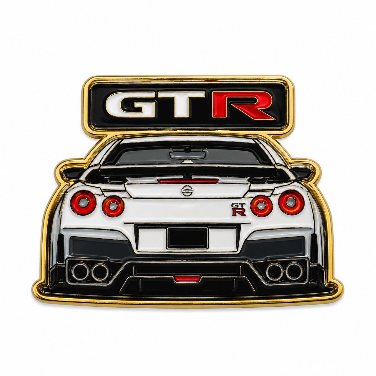 GTR Rear View — Metal Phone Sticker