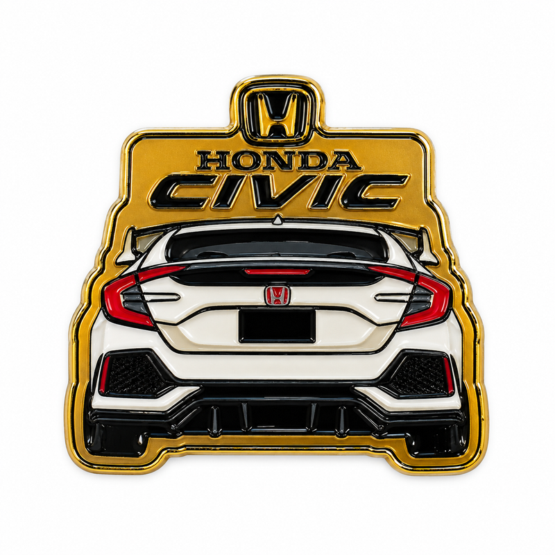 Honda Civic Rear — Metal Phone Sticker