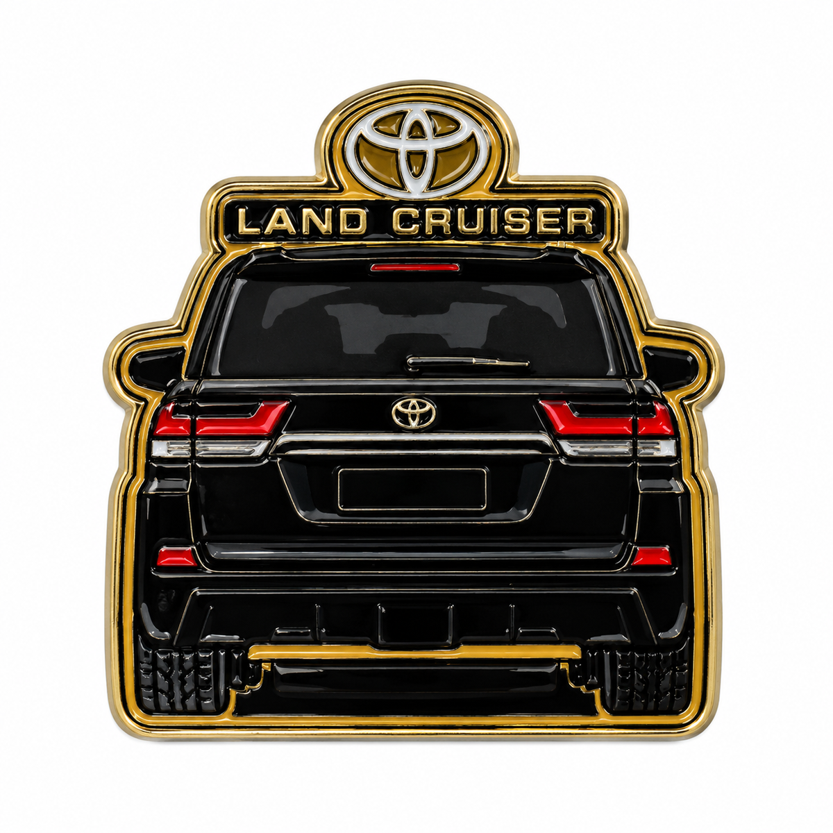 Land Cruiser Rear — Metal Phone Sticker